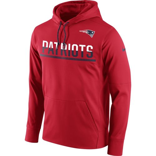 Men's New England Patriots Sideline Circuit Red Pullover Hoodie cheap jerseys for sale - CheapJerseys.Shop