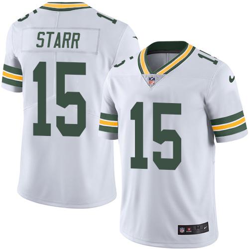 Packers #15 Bart Starr White Men's Stitched Vapor Untouchable Limited Jersey cheap jerseys for sale - CheapJerseys.Shop