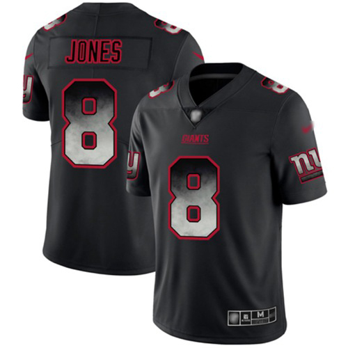 Giants #8 Daniel Jones Black Men's Stitched Vapor Untouchable Limited Smoke Fashion Jersey cheap jerseys for sale - CheapJerseys.Shop