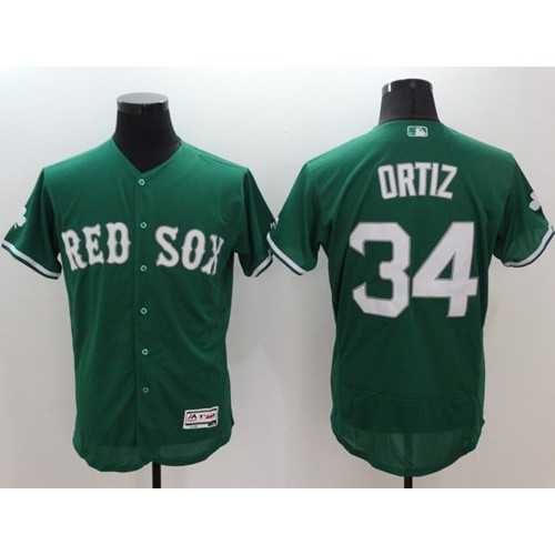 Boston Red Sox #34 David Ortiz Green Celtic Flexbase Authentic Collection Stitched Jersey Men's cheap jerseys for sale - CheapJerseys.Shop