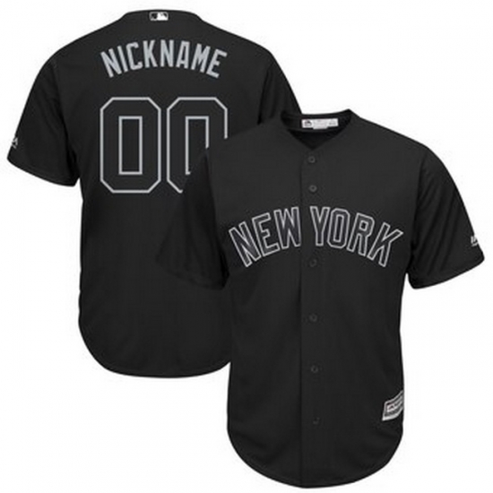 Men Women Youth Toddler All Size New York Yankees Majestic 2019 Players Weekend Cool Base Roster Custom Black Jersey cheap jerseys for sale - CheapJerseys.Shop