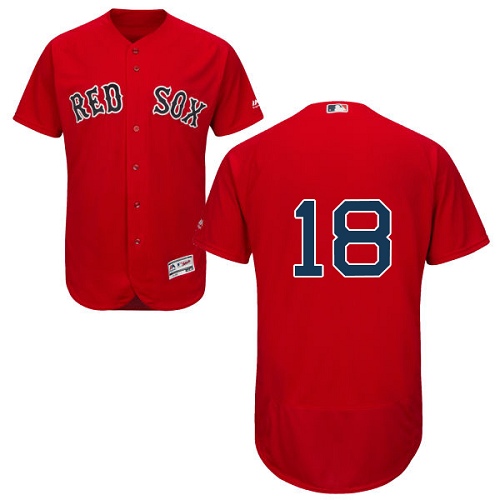 Boston Red Sox #18 Mitch Moreland Red Flexbase Authentic Collection Stitched Jersey Men's cheap jerseys for sale - CheapJerseys.Shop