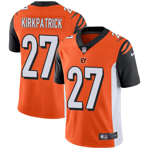 Cincinnati Bengals #27 Dre Kirkpatrick Orange Alternate Youth Stitched Vapor Untouchable Limited Jersey Youth cheap jerseys for sale - CheapJerseys.Shop