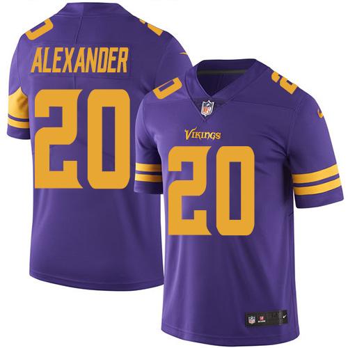 Minnesota Vikings #20 Mackensie Alexander Purple Men's Stitched Limited Rush Jersey Men's cheap jerseys for sale - CheapJerseys.Shop