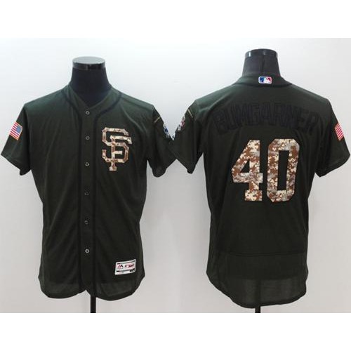 San Francisco Giants #40 Madison Bumgarner Green Flexbase Authentic Collection Salute to Service Stitched Jersey Men's cheap jerseys for sale - CheapJerseys.Shop