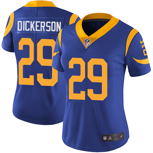 Rams #29 Eric Dickerson Royal Blue Alternate Women's Stitched Vapor Untouchable Limited Jersey cheap jerseys for sale - CheapJerseys.Shop