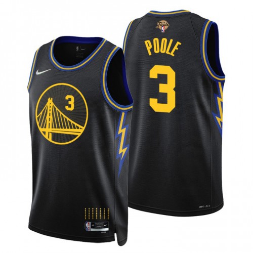 Golden State Golden State Warriors #3 Jordan Poole Mens Black Swingman 2022 Finals City Edition Jersey Mens cheap jerseys for sale - CheapJerseys.Shop