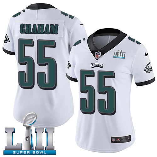 Eagles #55 Brandon Graham White Super Bowl LII Women's Stitched Vapor Untouchable Limited Jersey cheap jerseys for sale - CheapJerseys.Shop