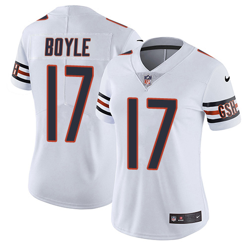 Bears #17 Tim Boyle White Women's Stitched Vapor Untouchable Limited Jersey cheap jerseys for sale - CheapJerseys.Shop