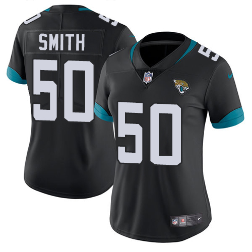 Jacksonville Jaguars #50 Telvin Smith Black Team Color Women's Stitched Vapor Untouchable Limited Jersey Womens cheap jerseys for sale - CheapJerseys.Shop