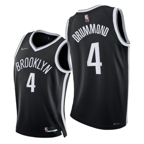 Brooklyn Nets #4 Andre Drummond Youth 2021-22 75th Diamond Anniversary Jersey Black Youth cheap jerseys for sale - CheapJerseys.Shop