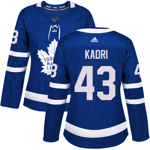 Maple Toronto Maple Leafs #43 Nazem Kadri Blue Home Authentic Women's Stitched Jersey Womens cheap jerseys for sale - CheapJerseys.Shop