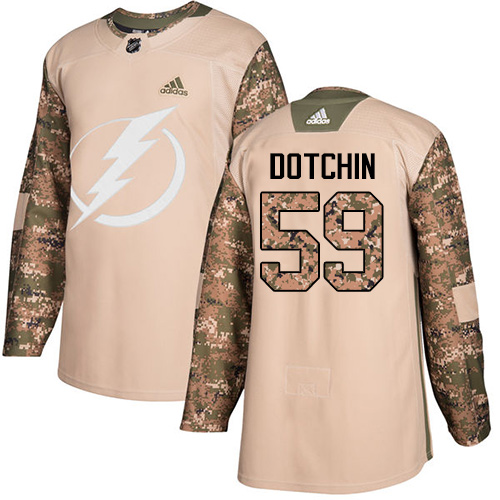 Tampa Bay Lightning #59 Jake Dotchin Camo Authentic 2017 Veterans Day Stitched Jersey Men's cheap jerseys for sale - CheapJerseys.Shop