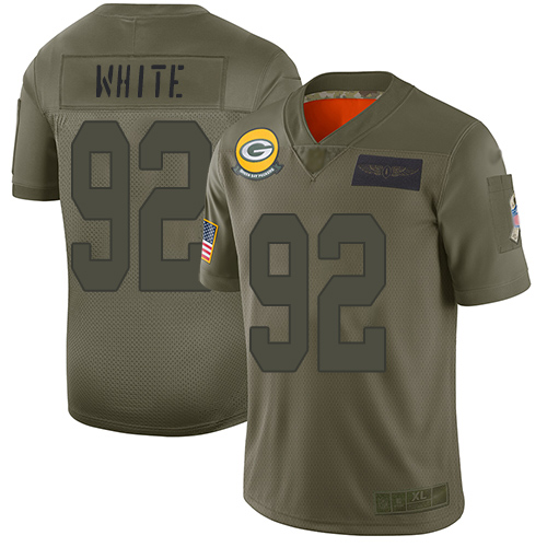 Packers #92 Reggie White Camo Men's Stitched Limited 2019 Salute To Service Jersey cheap jerseys for sale - CheapJerseys.Shop