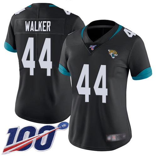 Jaguars #44 Travon Walker Black Team Color Women's Stitched 100th Season Vapor Untouchable Limited Jersey cheap jerseys for sale - CheapJerseys.Shop