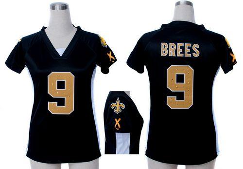 Saints #9 Drew Brees Black Team Color Draft Him Name & Number Top Women's Stitched Elite Jersey cheap jerseys for sale - CheapJerseys.Shop