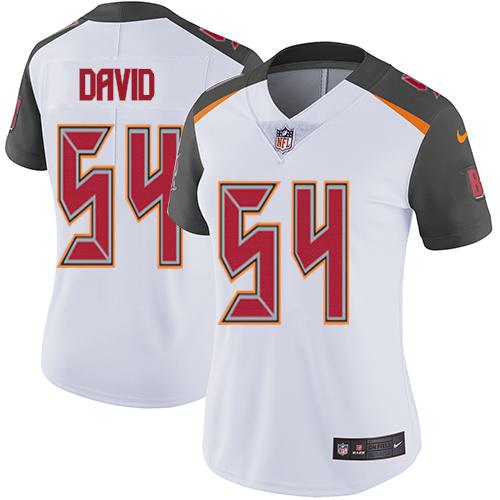 Buccaneers #54 Lavonte David White Women's Stitched Vapor Untouchable Limited Jersey cheap jerseys for sale - CheapJerseys.Shop