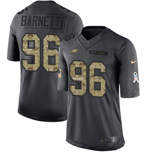 Philadelphia Eagles #96 Derek Barnett Black Men's Stitched Limited 2016 Salute To Service Jersey Men's cheap jerseys for sale - CheapJerseys.Shop