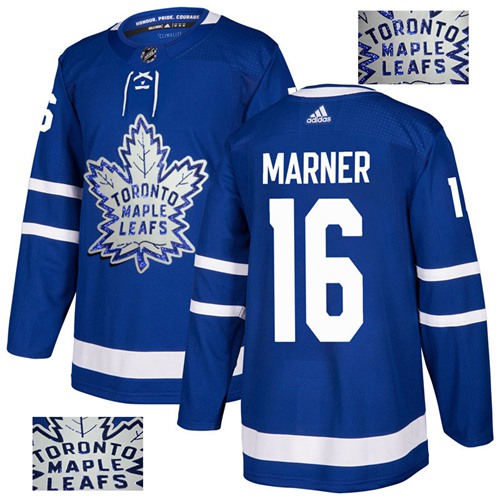 Maple Toronto Maple Leafs #16 Mitchell Marner Blue Home Authentic Fashion Gold Stitched Jersey Men's cheap jerseys for sale - CheapJerseys.Shop