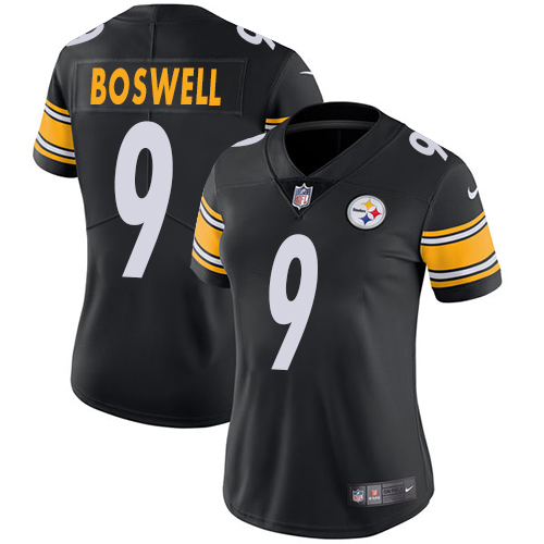 Pittsburgh Steelers #9 Chris Boswell Black Team Color Women's Stitched Vapor Untouchable Limited Jersey Womens cheap jerseys for sale - CheapJerseys.Shop