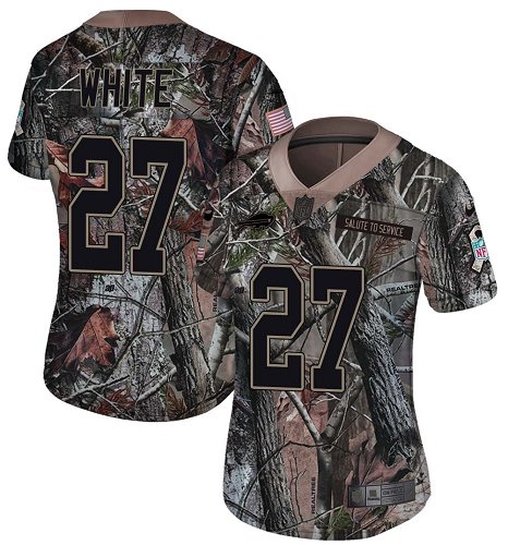 Bills #27 Tre'Davious White Camo Women's Stitched Limited Rush Realtree Jersey cheap jerseys for sale - CheapJerseys.Shop