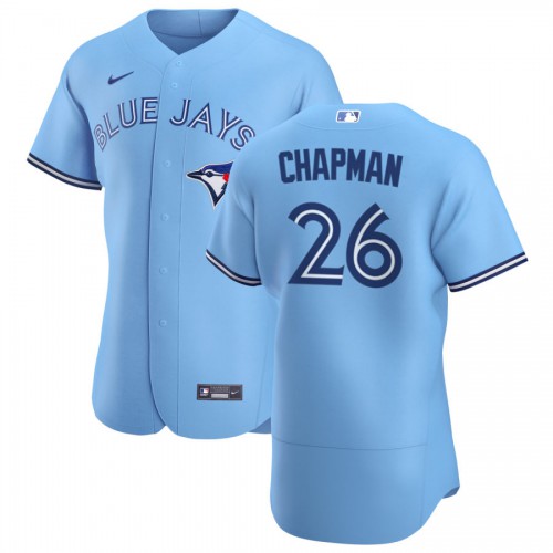 Toronto Toronto Blue Jays #26 Matt Chapman Men's Light Blue Alternate 2020 Authentic Player Jersey Men's cheap jerseys for sale - CheapJerseys.Shop
