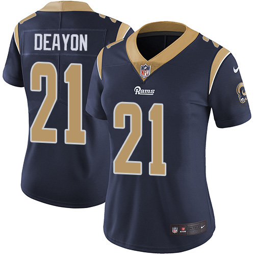 Los Angeles Rams #21 Donte Deayon Navy Blue Team Color Women's Stitched Vapor Untouchable Limited Jersey Womens cheap jerseys for sale - CheapJerseys.Shop