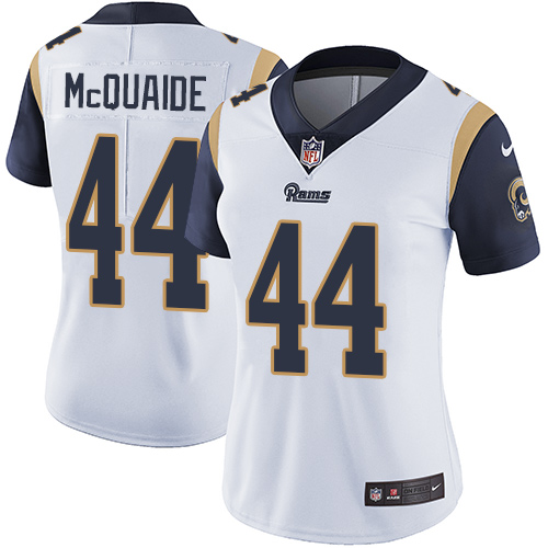 Los Angeles Rams #44 Jacob McQuaide White Women's Stitched Vapor Untouchable Limited Jersey Womens cheap jerseys for sale - CheapJerseys.Shop