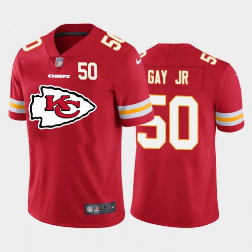 Kansas City Kansas City Chiefs #50 Willie Gay Jr. Red Men's Big Team Logo Player Vapor Limited Jersey Men's cheap jerseys for sale - CheapJerseys.Shop