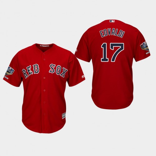 Boston Red Sox #17 Nathan Eovaldi Red New Cool Base 2018 World Series Stitched Jersey Men's cheap jerseys for sale - CheapJerseys.Shop