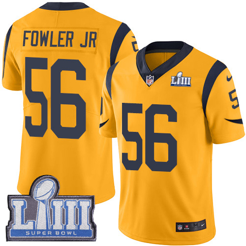 Los Angeles Rams #56 Dante Fowler Jr Gold Super Bowl LIII Bound Men's Stitched Limited Rush Jersey Men's cheap jerseys for sale - CheapJerseys.Shop