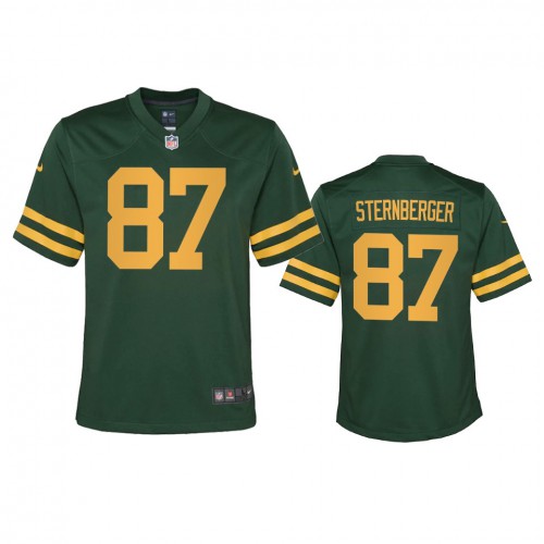 Green Bay Green Bay Packers #87 Jace Sternberger Youth Alternate Game Player Jersey - Green Youth cheap jerseys for sale - CheapJerseys.Shop