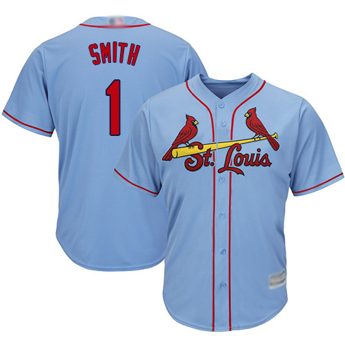 St.Louis Cardinals #1 Ozzie Smith Light Blue Cool Base Stitched Youth Jersey Youth cheap jerseys for sale - CheapJerseys.Shop