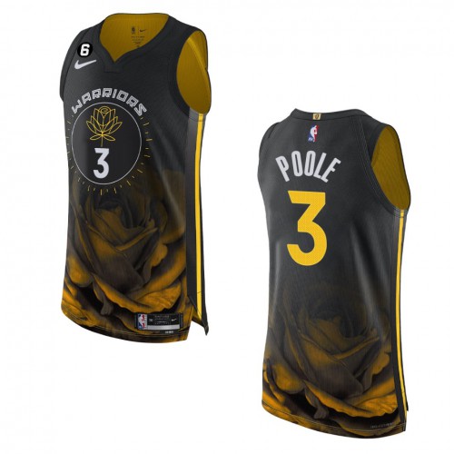 Golden State Golden State Warriors #3 Jordan Poole Black 2022-23 Authentic Jersey - City Edition Mens cheap jerseys for sale - CheapJerseys.Shop