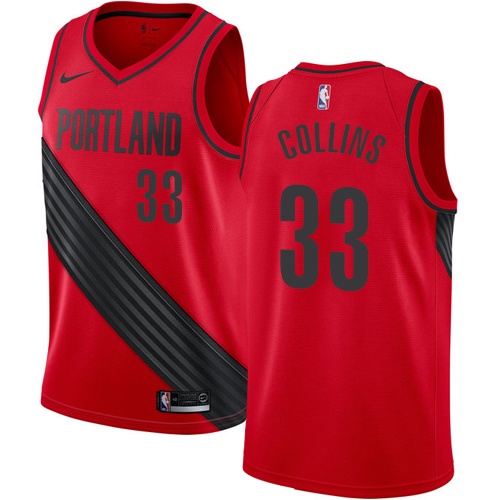 Portland Trail Blazers #33 Zach Collins Red Statement Edition Womens Swingman Jersey Womens cheap jerseys for sale - CheapJerseys.Shop