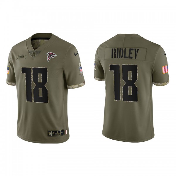 Men Falcons #18 Calvin Ridley Green Stitched Limited 2022 Salute To Service Jersey - 副本 cheap jerseys for sale - CheapJerseys.Shop