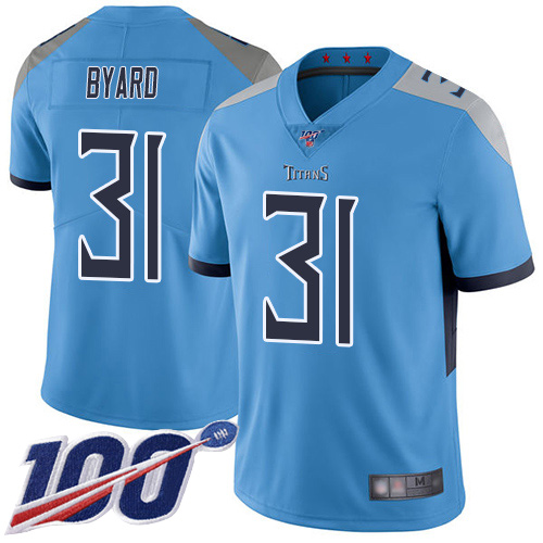 Tennessee Titans #31 Kevin Byard Light Blue Alternate Men's Stitched 100th Season Vapor Limited Jersey Men's cheap jerseys for sale - CheapJerseys.Shop