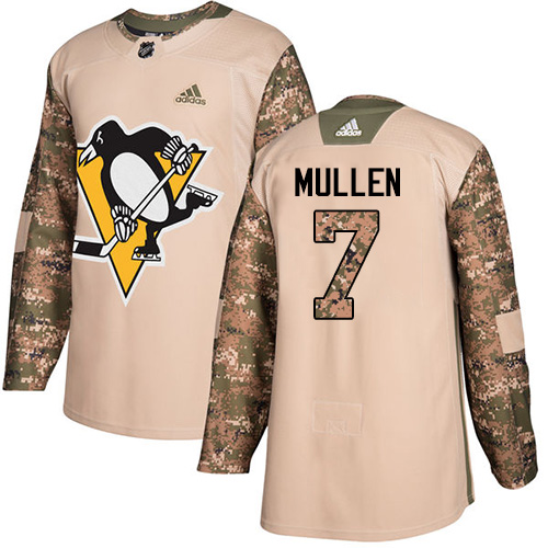 Pittsburgh Penguins #7 Joe Mullen Camo Authentic 2017 Veterans Day Stitched Jersey Men's cheap jerseys for sale - CheapJerseys.Shop