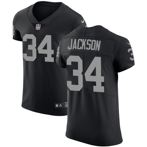 Raiders #34 Bo Jackson Black Team Color Men's Stitched Vapor Untouchable Elite Jersey cheap jerseys for sale - CheapJerseys.Shop