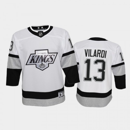 Los Angeles Kings #13 Gabriel Vilardi Youth 2021-22 Alternate Game Jersey - White Youth cheap jerseys for sale - CheapJerseys.Shop
