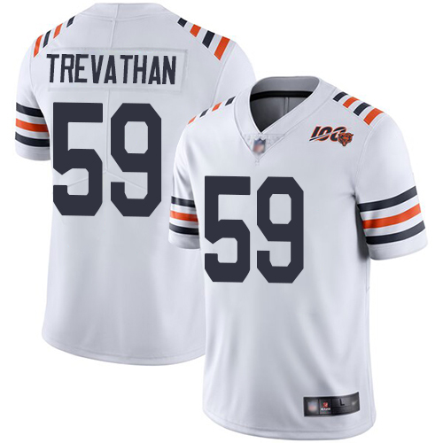 Chicago Bears #59 Danny Trevathan White Alternate Men's Stitched Vapor Untouchable Limited 100th Season Jersey Men's cheap jerseys for sale - CheapJerseys.Shop