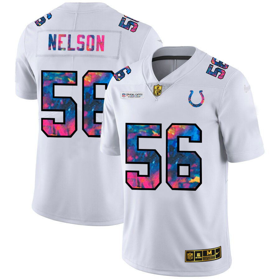 Indianapolis Colts #56 Quenton Nelson Men's White Multi-Color 2020 Crucial Catch Limited Jersey cheap jerseys for sale - CheapJerseys.Shop