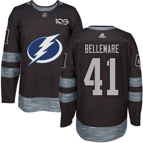 Tampa Bay Lightning #41 Pierre-Edouard Bellemare Black 1917-2017 100th Anniversary Stitched Youth Jersey Youth cheap jerseys for sale - CheapJerseys.Shop