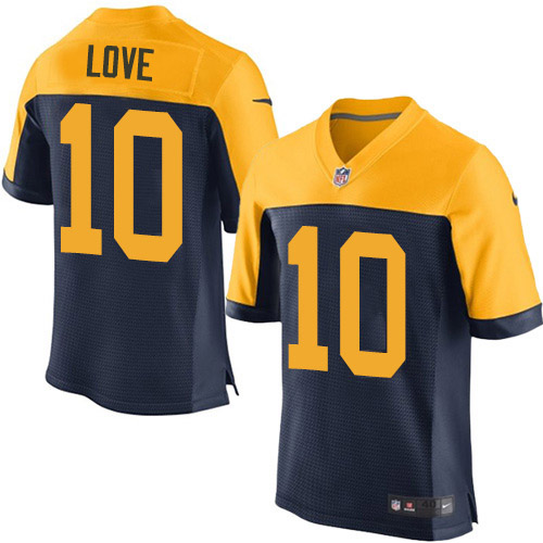 Packers #10 Jordan Love Navy Blue Alternate Men's Stitched New Elite Jersey cheap jerseys for sale - CheapJerseys.Shop