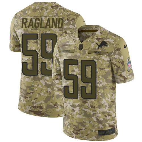 Detroit Lions #59 Reggie Ragland Camo Men's Stitched Limited 2018 Salute To Service Jersey Men's cheap jerseys for sale - CheapJerseys.Shop