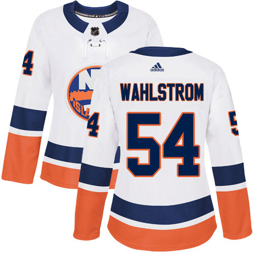 New York Islanders #54 Oliver Wahlstrom White Road Authentic Women's Stitched Jersey Womens cheap jerseys for sale - CheapJerseys.Shop