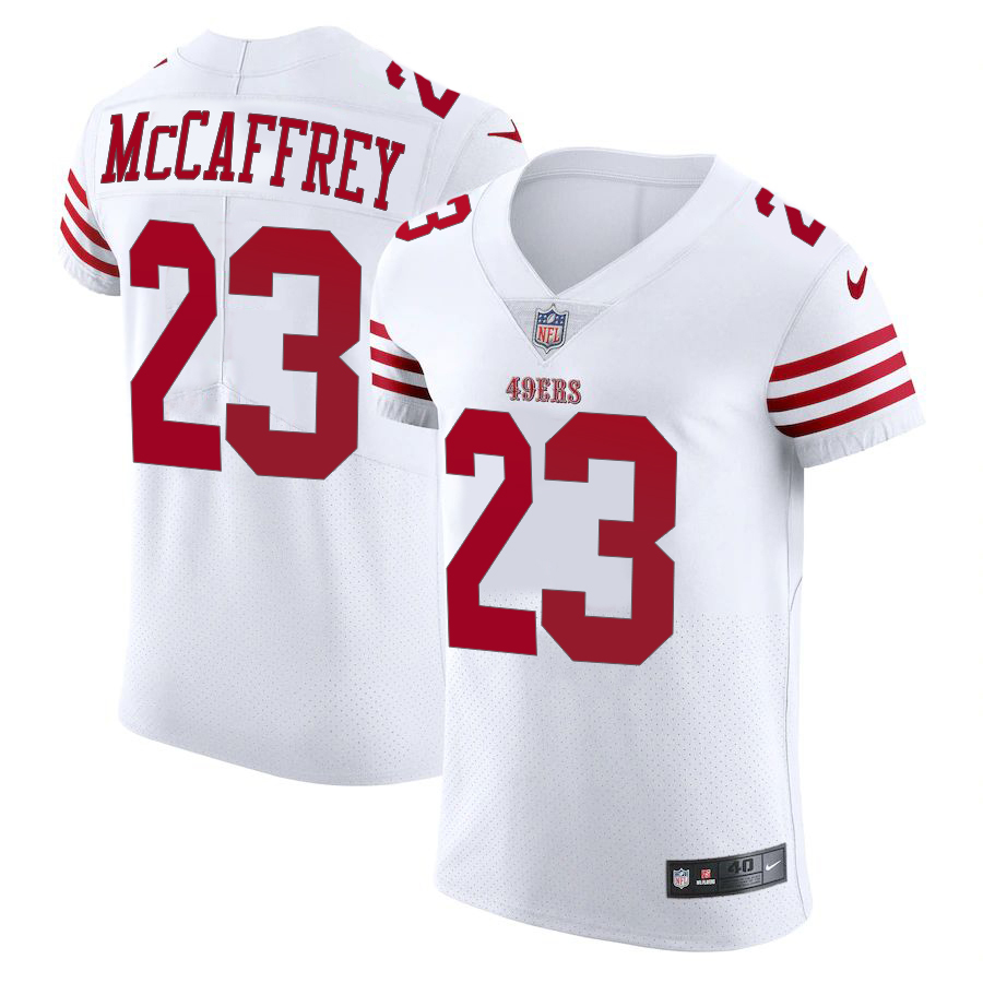 San Francisco 49ers #23 Christian McCaffrey White Men's 2022-23 Authentic Stitched Vapor Untouchable Elite Jersey cheap jerseys for sale - CheapJerseys.Shop
