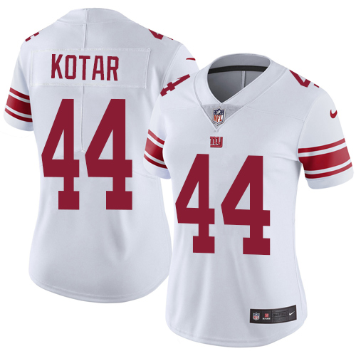 New York Giants #44 Doug Kotar White Women's Stitched Vapor Untouchable Limited Jersey Womens cheap jerseys for sale - CheapJerseys.Shop