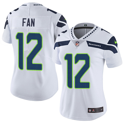 Seahawks #12 Fan White Women's Stitched Vapor Untouchable Limited Jersey cheap jerseys for sale - CheapJerseys.Shop