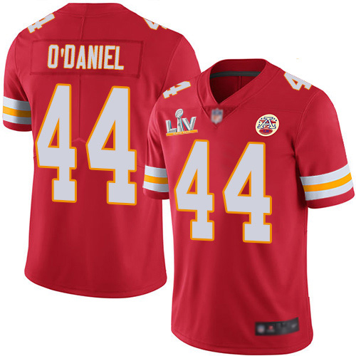 Kansas City Chiefs #44 Dorian O'Daniel Red Team Color Men's Super Bowl LV Bound Stitched Vapor Untouchable Limited Jersey Men's cheap jerseys for sale - CheapJerseys.Shop